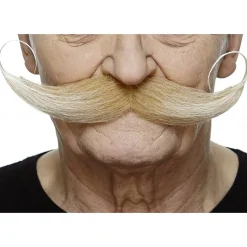 Mustasch, showman blond