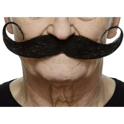 Mustasch, showman svart