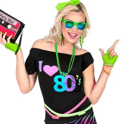 Näthandskar, neon grön 80-tal