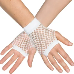 Näthandskar, vit korta 80-tal
