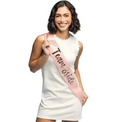 Ordensband, team bride rosa 80 cm