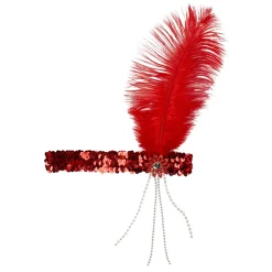 Pannband, flapper röd
