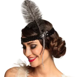 Pannband, flapper svart