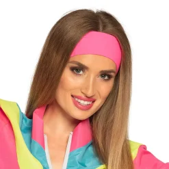 Pannband, neon rosa