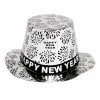 Pappershatt, silver happy new year