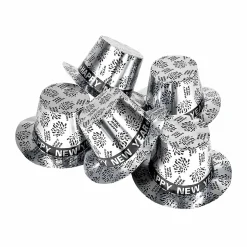 Pappershatt, silver happy new year