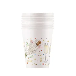 Pappersmuggar, champagne party 200 ml 8 st