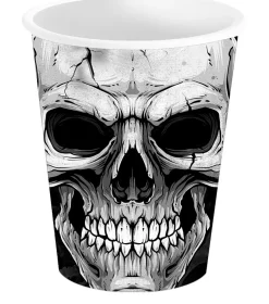 Pappersmuggar, dödskalle 240 ml 6 st