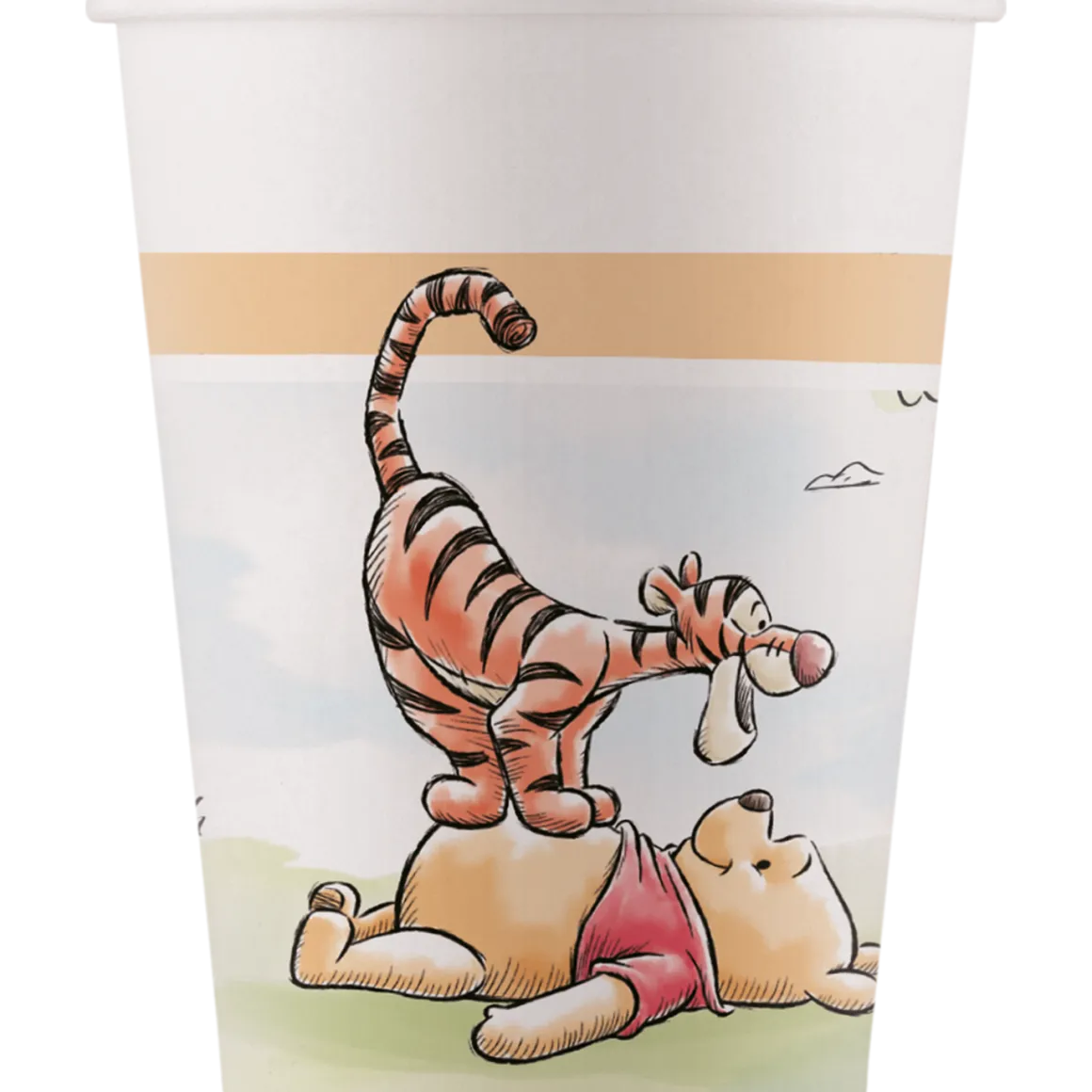 Pappersmuggar, Nalle Puh 200 ml 8 st