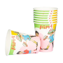 Pappersmuggar, Pippi Långstrump 200 ml 8 st