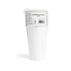 Pappersmuggar, vita 350 ml 10 st