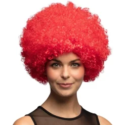 Peruk, disco groove röd