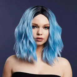 Peruk, Fever Cara Wig Two Toned Blend Baby Blue