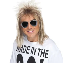 Peruk, hockeyfrilla blond 80-tal