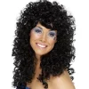 Peruk, 80-tal boogie babe svart