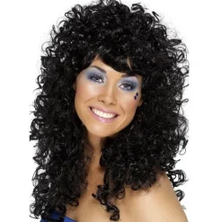 Peruk, 80-tal boogie babe svart