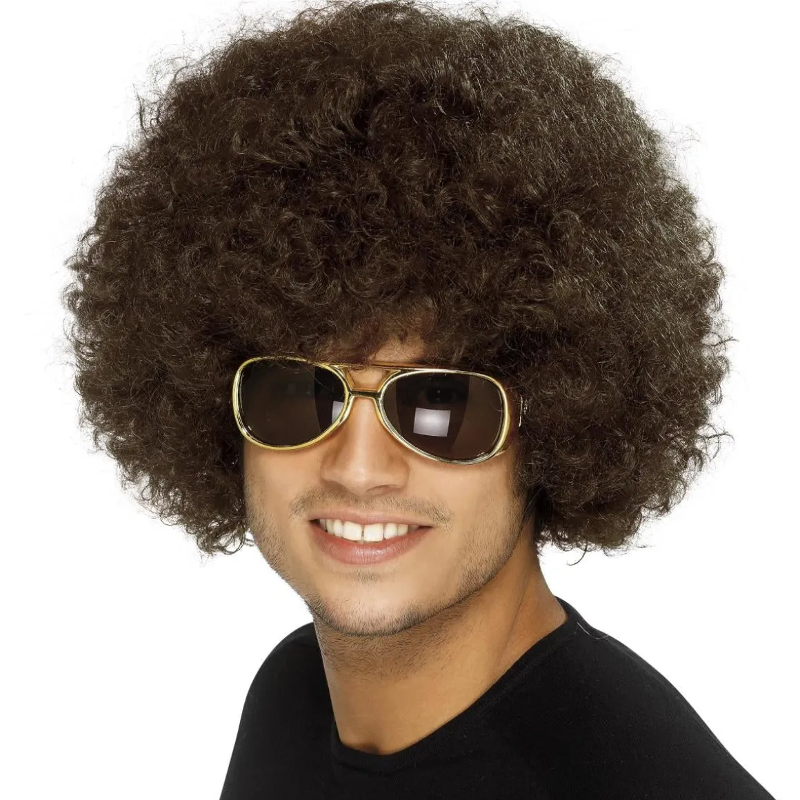 Peruk, 70-tal funky disco brun