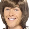 Peruk, 70-tal heartthrob brun