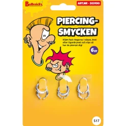 Piercingsmycke, 6 st