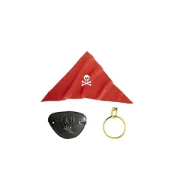 Piratset, röd bandana