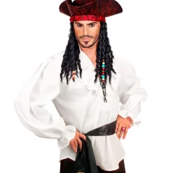 Piratskjorta, vit