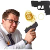 Pistol med gummisnoddar, 17 cm