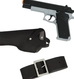Pistol med hölster, 22 cm