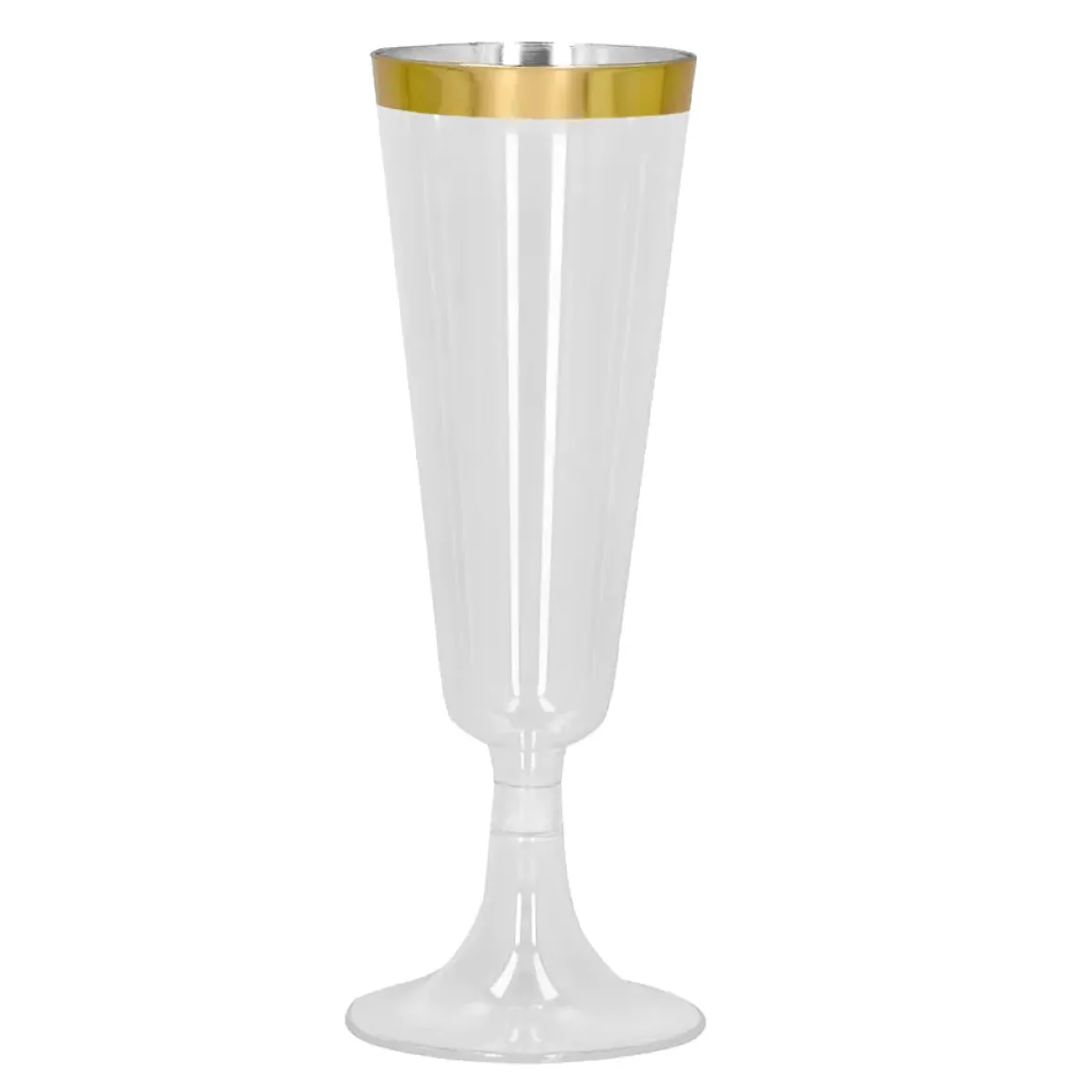 Plastglas, guld 4 st
