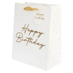 Presentpåse, happy birthday 18x23x10 cm