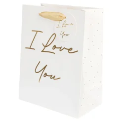 Presentpåse, I love you 18x23x10 cm