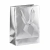 Presentpåse, silver 23x17,5 cm