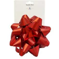Presentrosett, metallic röd 1 st