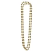 Pärlhalsband, guld 46 cm