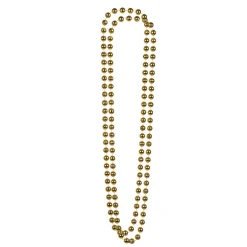 Pärlhalsband, guld 46 cm