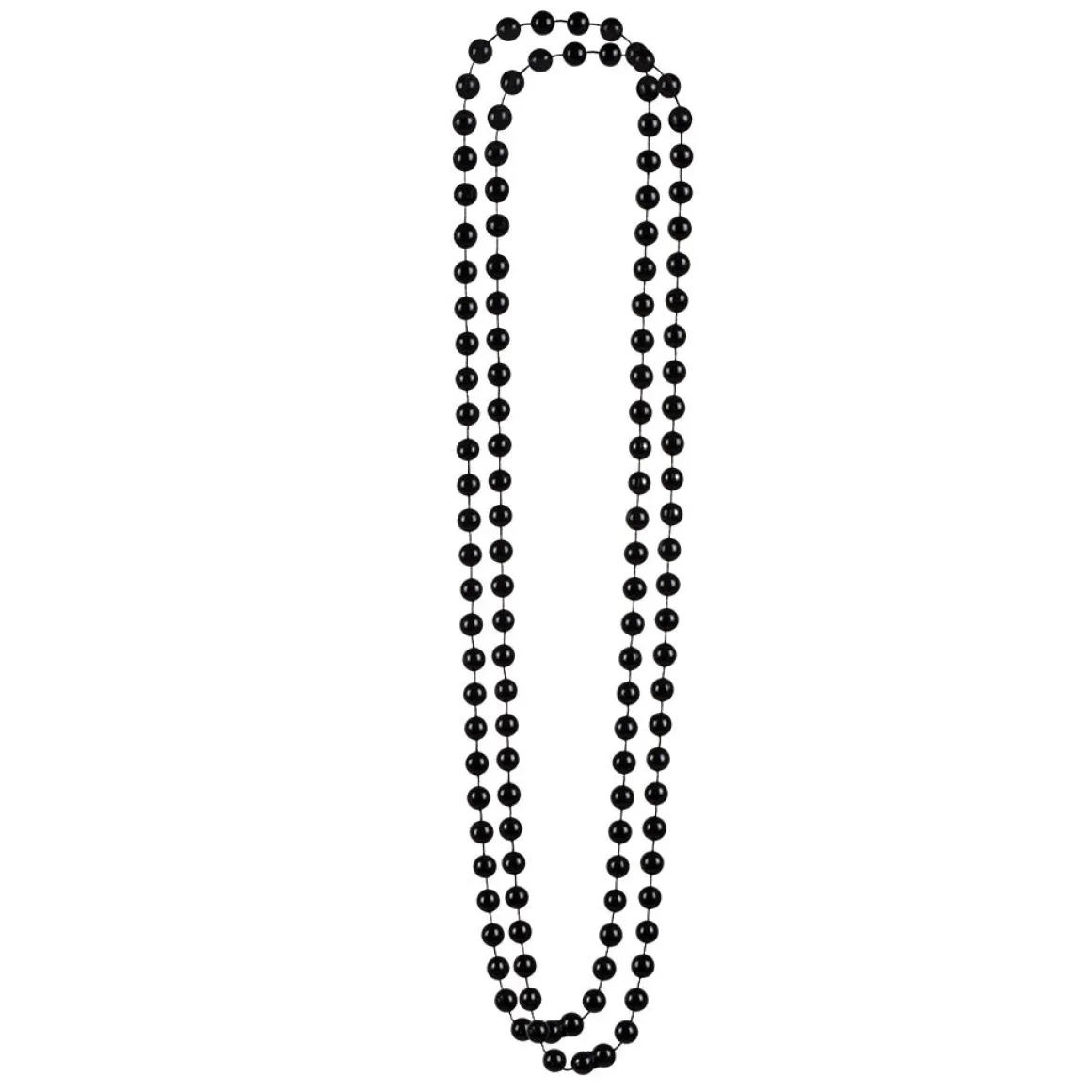 Pärlhalsband, svart 46 cm