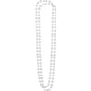 Pärlhalsband, vit 46 cm