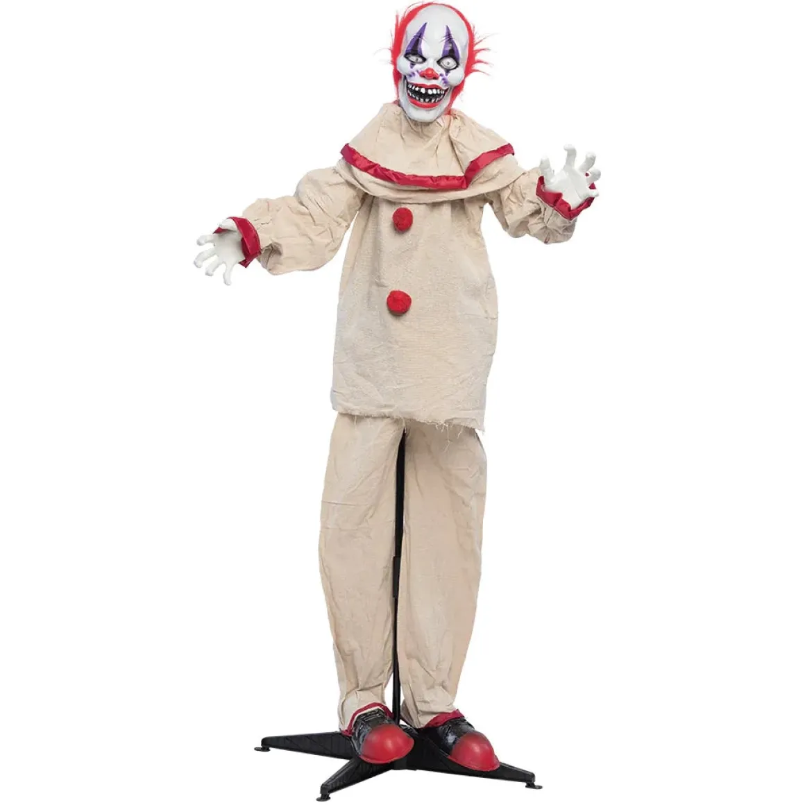Prop animerad, scary clown 153 cm