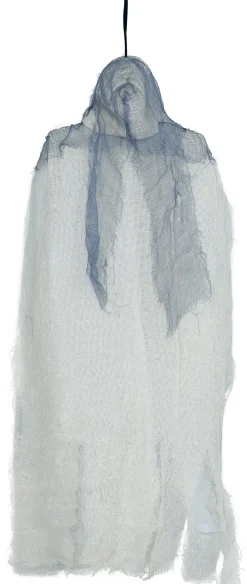Prop, hängande skelett med grå tunika 60 cm