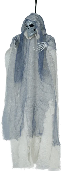 Prop, hängande skelett med grå tunika 60 cm