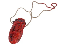 Prop, utslitet hjärta halsband