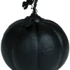 Pumpa, metallic svart 16 cm