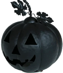 Pumpa, metallic svart 16 cm