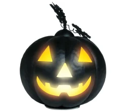 Pumpa, metallic svart 16 cm