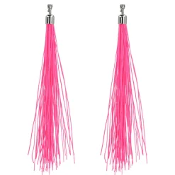 Örhängen, festival neon rosa
