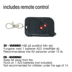 Rökmaskin med ljus och fjärrkontroll