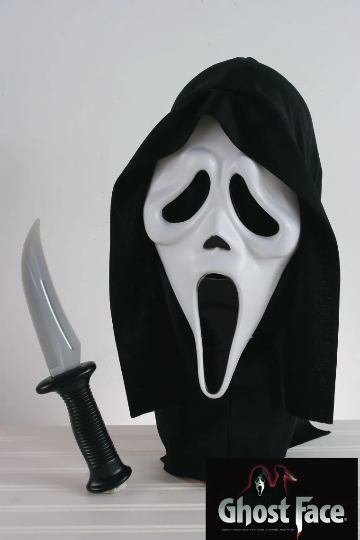 Scream mask & kniv, Ghostface
