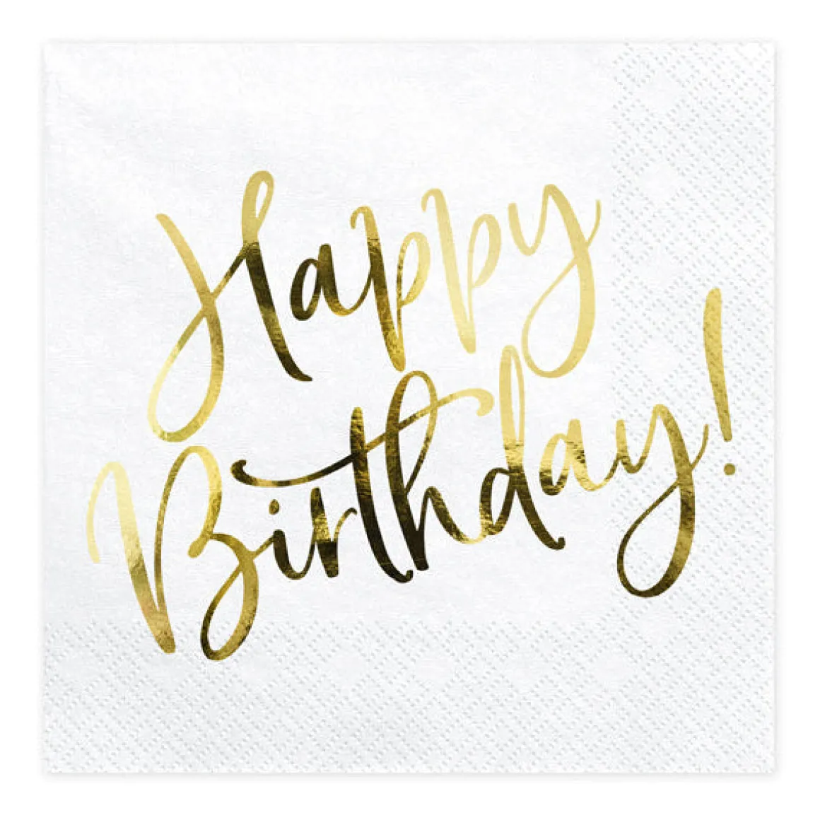Servetter, happy birthday guld 20 st