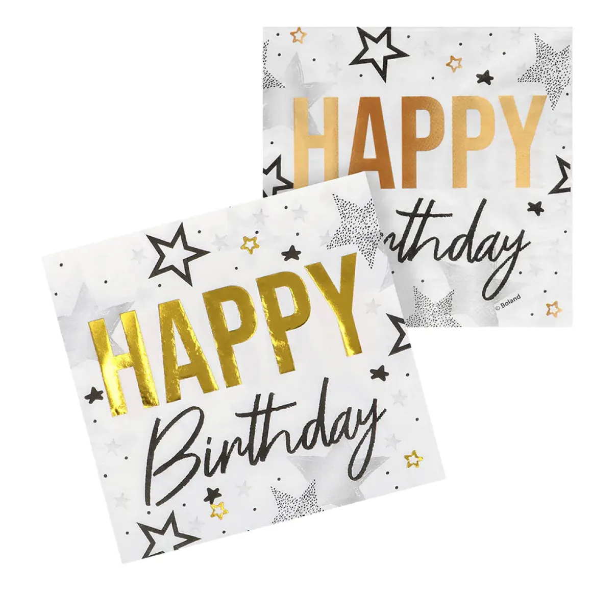 Servetter, happy birthday 20 st