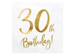Servetter, happy birthday 30th 20 st
