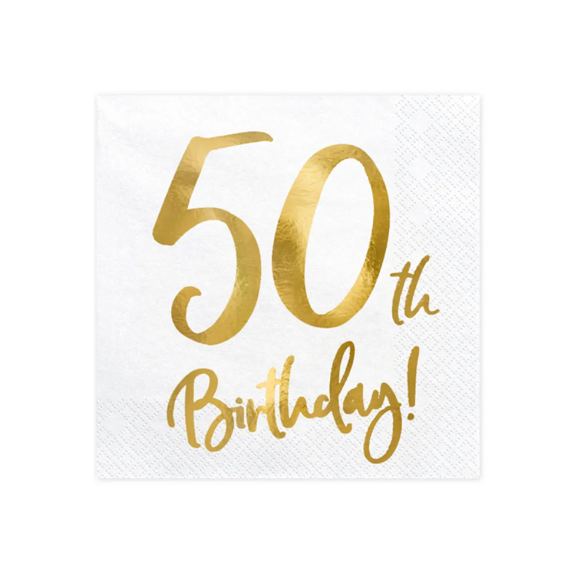 Servetter, happy birthday 50th 20 st
